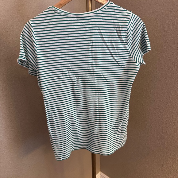 Vineyard Vines Green and White Striped Tee - Picture 6 of 7